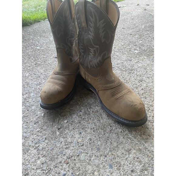 Ariat Work Boots Men\'s Sz 12 D Brown Composite Toe Waterproof main image 5